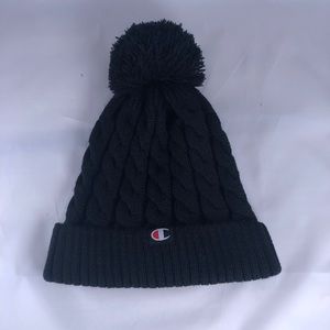 Champion Braided Woven Patch Logo Beanie